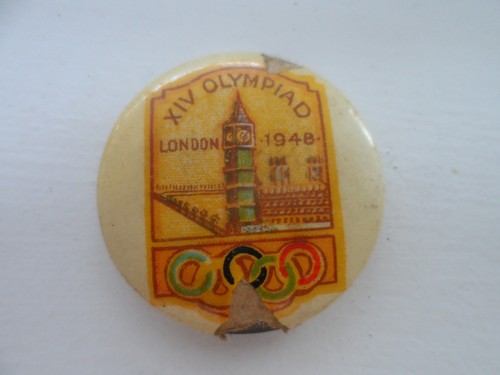 Olympic games 1948 tin badge - 1948,