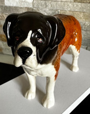 Large Beswick England Vintage St. Bernard Dog Figurine