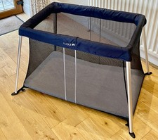 Cuggl Baby Travel Cot Deluxe Super light &Portable Lightweight Children Cot Gray