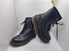 Dr Martens 14045 Lace Up Black Leather Boots Uk Size 3 Ladies Womens Youth Kids 
