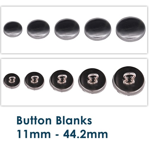 Aluminium cover button blank - aluminium,