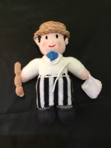Hand knitted butcher - hand, butcher,