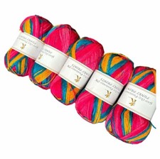 Good Old fashioned DK Knitting/crochet  Funky Prints 5*100g  Colour Code: 17