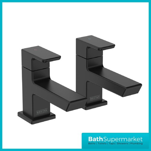 Black hot cold pair bathroom - pair,