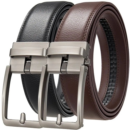 Men genuine leather ratchet - men's,