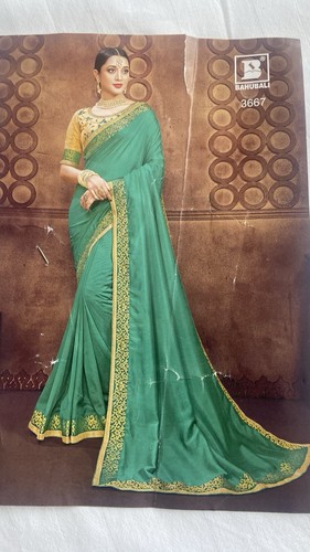 Green indian saree - indian,