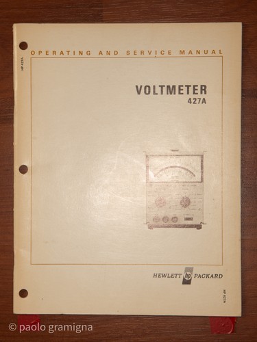 Hp427a voltmeter operation - voltmeter, and