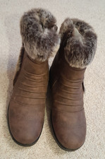 New Ladies Ankle Boots, Faux