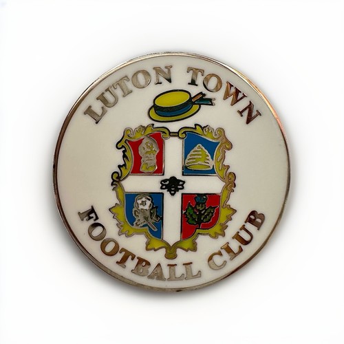Luton town white crest - luton, pin