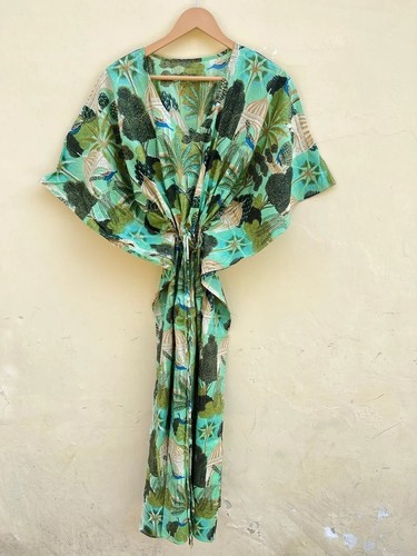 Indian cotton green peacock - indian,