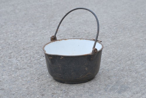 Vintage iron boiler old cast - vintage,