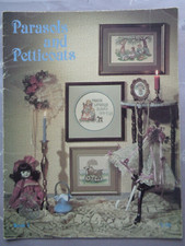 Parasols & Petticoats cross stitch chart booklet - Victorian era designs/sayings