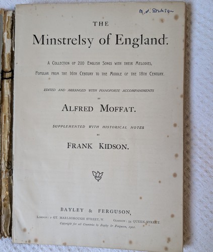 Rare minstrelsy england 200 - rare,