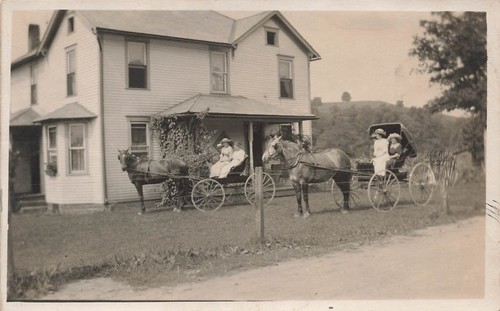Rppc women horse - rppc,