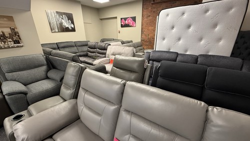 Leather fabric suede corner - fabric,