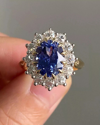 Oval cut blue - 3.15, sapphire