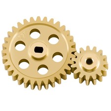 1/2Set Brass Transmission Gear 15T+32T for Losi 1/24 Micro-B 1/28 Micro-T RC Car