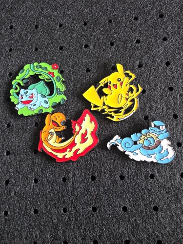 4pc pokemon enamel pin badges - pokemon,