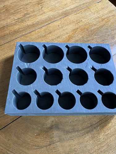 Useful polystyrene rubber tray - polystyrene/rubber,