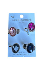 Monsoon chunky ring 4 pack set