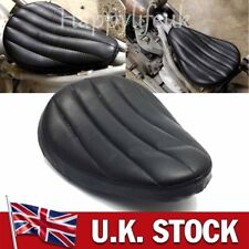 Motorcycle PU Leather Driver Solo Seat Pad Cushion For Harley Chopper Bobber