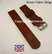 Brown Fabric Military Watch