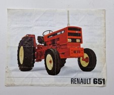 RENAULT 651 TRACTOR SALES LEAFLET - CREASED