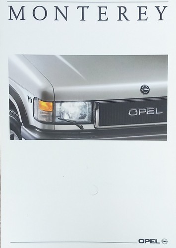 Opel monterey brochure - opel,