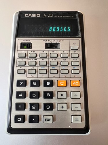 1970 vintage casio - casio, fx-102