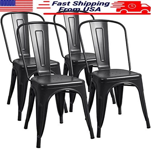 Stackable metal dining chairs - stackable,