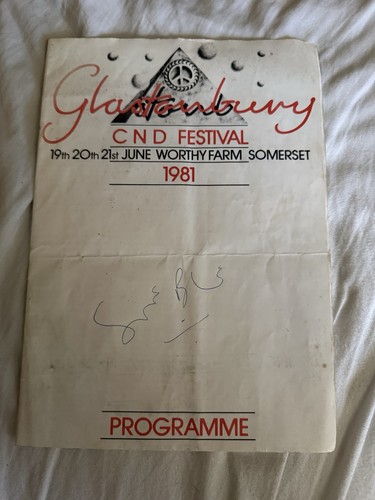 Glastonbury festival programme - festival,