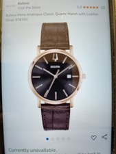 Bulova Mens Rose Gold Classic