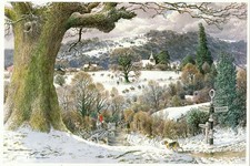 Hunting at Bignor  Sussex