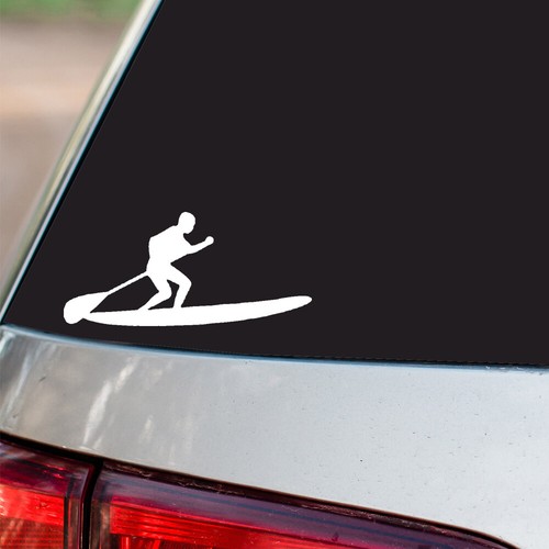 Stand paddle board sticker - stand, up