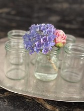 6  Glass Jars  Flower/Sweet Jars - Table Centres Weddings Parties Christmas
