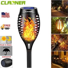 LED Solar Power Torch Flame