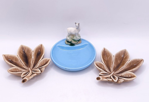 Wade porcelain leaf dishes - leaf,