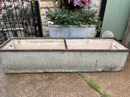 Galvanised water trough - galvanised, 6'