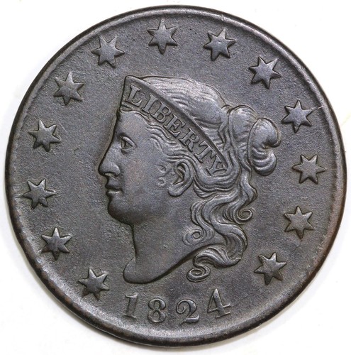 1824 coronet matron head - 1824,