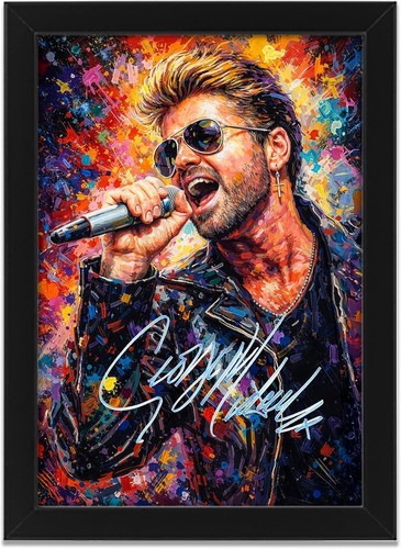 George michael signed - michael, poster