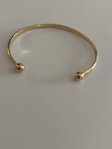 9ct yellow gold solid torque - 9ct,