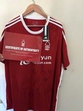 Signed 23/24 Nottingham Forest Shirt With Certificate of Authenticity 