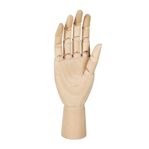 Wooden hand drawing mannequin