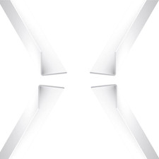 Plastic Corner Trim PVC Angle Cover Strip Rigid 90 Degree Angle Edging 1 Metre