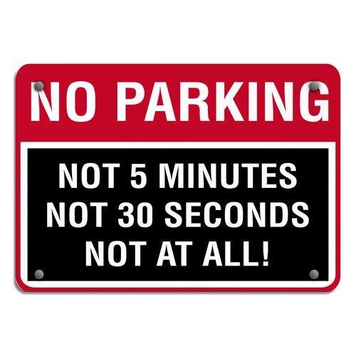 Horizontal metal sign - horizontal,