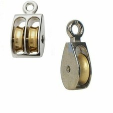 Pulley Zinc Single / Double with Cast Wheel 20mm-50mm Awning Washing Line Pulley