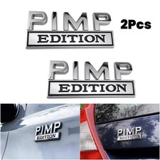 2PCS 3D PIMP EDITION Emblem