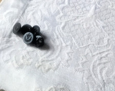 Black glass Victorian mourning