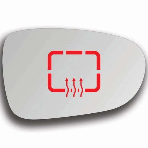 Mirror glass right heated - mirror, for