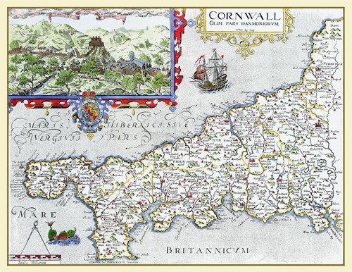 Jigsaw map cornwall - , 1637